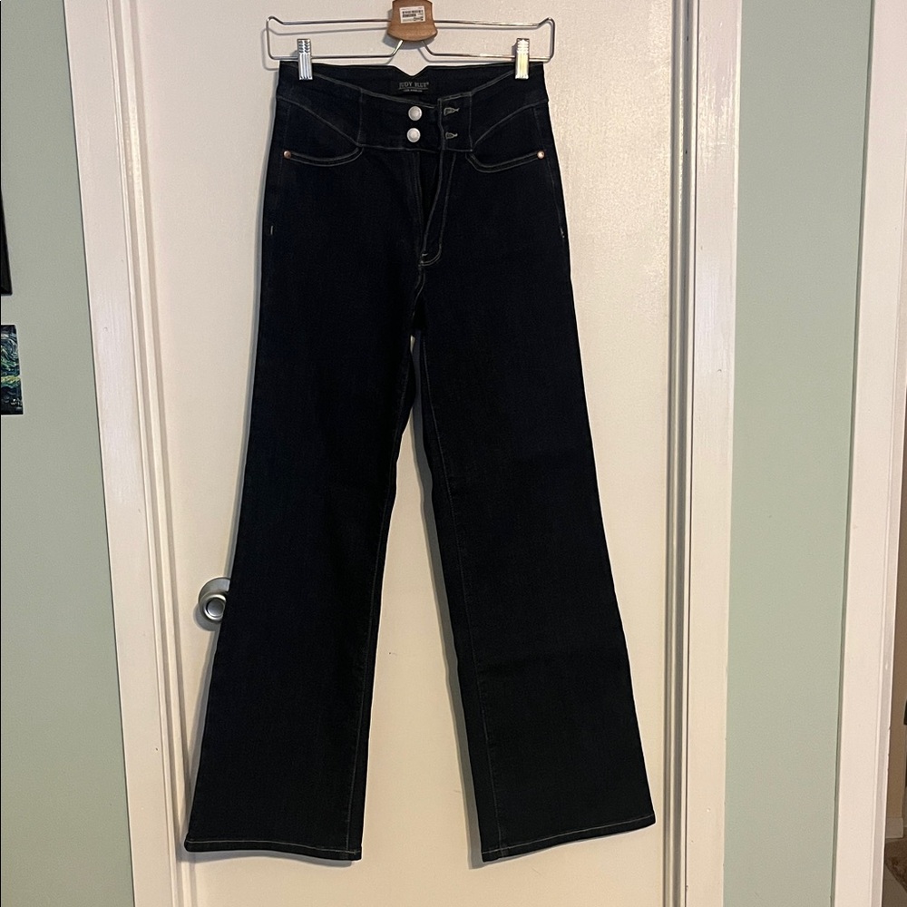 High-Waisted Judy Blue Dark Denim Jeans